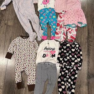 Girls 12 month Pajama Bundle